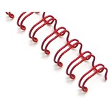 Drátěné hřbety 5/16" - 7,9 mm, 3:1, červené, 100ks