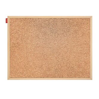 Korková nástěnka Memobe, 70 x 60 cm, dřevěný rám