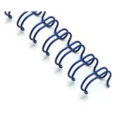 Drátěné hřbety 3/8" - 9,5 mm, 3:1, modré, 100 ks