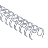 Drátěné hřbety 3/8" - 9,5 mm, 3:1, stříbrné, 100ks