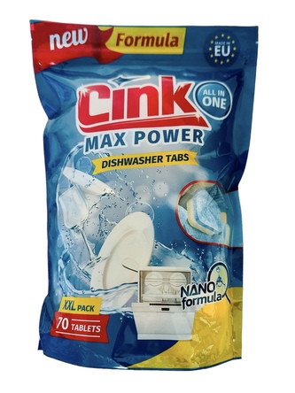 Cink All In One tablety do myčky s vůní citronu 70 ks