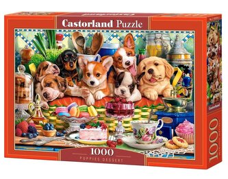 Puzzle 1000 Puppies Dessert CASTOR Puzzle 1000 Puppies Dessert CASTOR