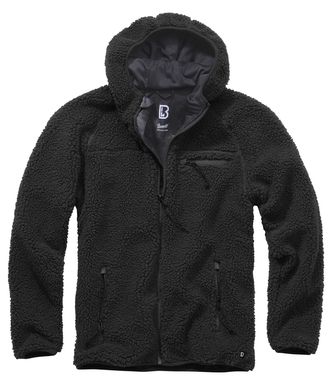 Bunda fleecová Brandit Teddyfleece Worker - černá, M