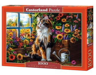 Puzzle 1000 Blooming Cat Meditation CASTOR Puzzle 1000 Blooming Cat Meditation CASTOR