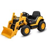 Dětský elektrický traktor Baby Mix CAT žlutÝ