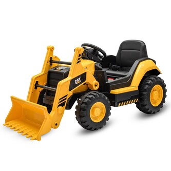 Dětský elektrický traktor Baby Mix CAT žlutÝ