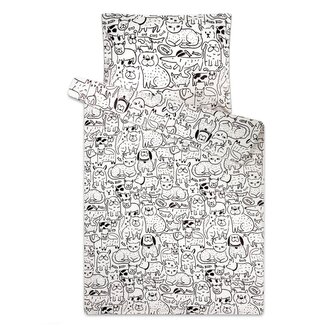 Svitap Povlečení mikroflanel Kočky a Psi 140x200, 70x90 cm