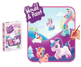 Odlévání figurek jednorožců ze sádry - unicorn