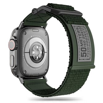 Pasek Tech-Protect Scout na Apple Watch 4 / 5 / 6 / 7 / 8 / 9 / SE / Ultra 1 / 2 (42/44/45/49 mm) - ciemnozielony