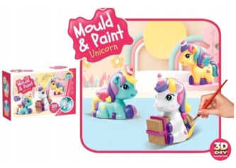 Odlévání figurek jednorožců ze sádry - unicorn, větší sada