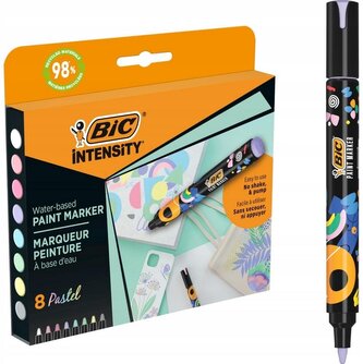 Markery akrylowe Intensity Pastel Paint mix 8szt