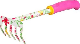Hrabičky zahradní 5 zubů Strend Pro růžový Ladies line dekor
