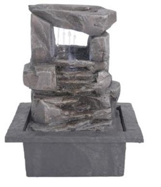 LED fontánka s kameny 27,5 cm B