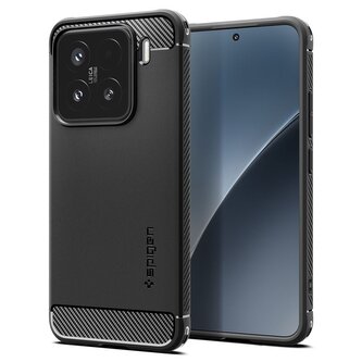 Spigen Rugged Armor, matte black - Xiaomi 15