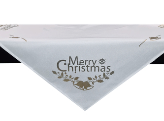 Vánoční ubrus HOLLY CHRISTMAS 80x80 cm