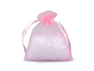 Dárkový pytlík 7x9 cm organza - 100 ks - 3 růžová sv.