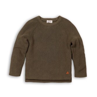 Svetr chlapecký, Minoti, BRO 6, khaki - 116/122