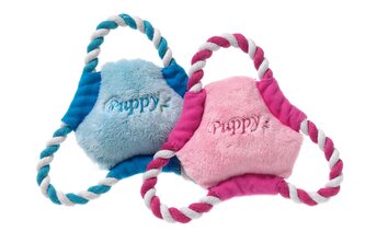 Karlie Pískací plyšová hračka frisbee, 17cm