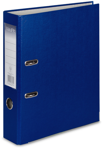 Segregator A4-75mm dźwig. z listwą Biznes niebieski, VauPe