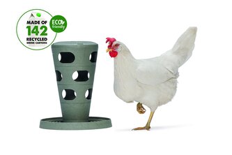Beeztees Feed Tower Krmítko pro drůbež šedé 36cm Beeztees Feed Tower Krmítko pro drůbež šedé 36cm