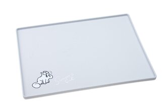 Karlie Simon's Cat Podložka pod misku pro kočky světle šedá 40X30X1 CM