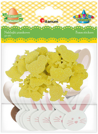 Naklejki piankowe op. 32szt. E-19, Craft Fun