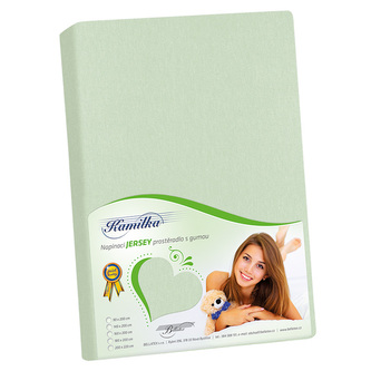 Prostěradlo jersey - šalvějová - 160x200 cm