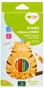 Kredki trójkątne Jumbo12-kol. + temperówka KOLOR2, Happy Color