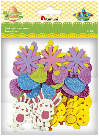 Naklejki piankowe op. 78szt. 092803, Craft-Fun