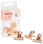 Klip do papieru 25mm, op. 6 szt. buldog Rose Gold, Meshu