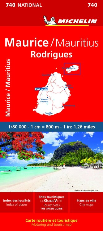 Maurice (Mauritius) - Michelin National Map 740