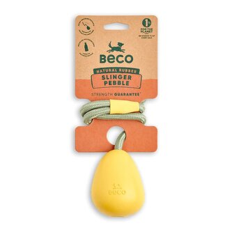 Beco Slinger Pebble Hračka pro psy žlutá 49cm Beco Slinger Pebble Hračka pro psy žlutá 49cm