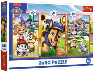 Puzzle 3x80-el. Banda piesków / Viacom PAW Patrol, Trefl