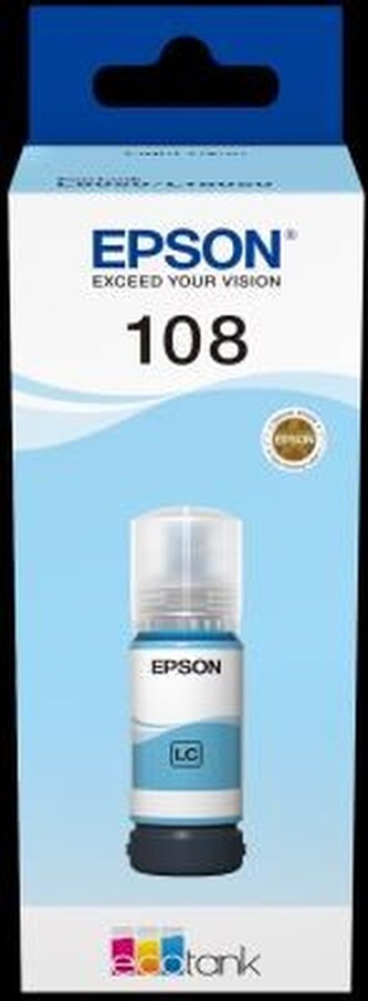 EPSON 108 EcoTank Light Cyan ink bottle