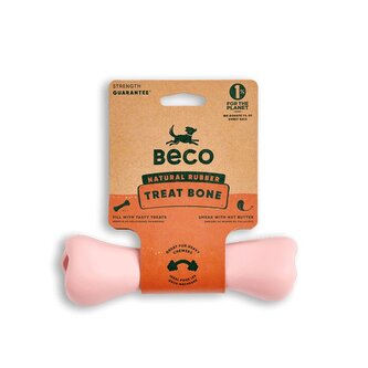 Beco Treat Bone Hračka pro psy růžová 17,5cm Beco Treat Bone Hračka pro psy růžová 17,5cm