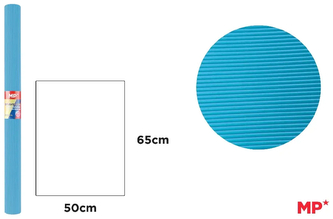 Tektura falista 65x50cm 280g/m2, niebieska, Main Paper