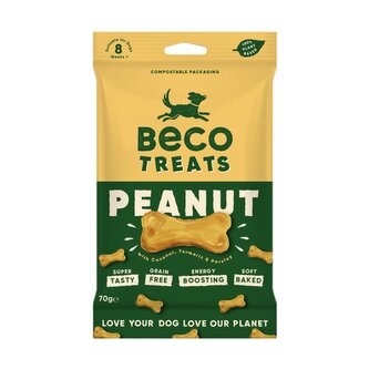 Beco Treats Odměna pro psy Peanut 70g Beco Treats Odměna pro psy Peanut 70g