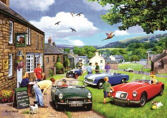 RAVENSBURGER Puzzle Odpočinkový den v údolí 1000 dílků