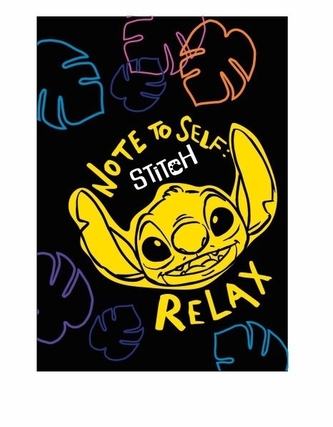 Disney Black. Zeszyt A5, 3 linie kolor. 32 kartki. Stitch 2