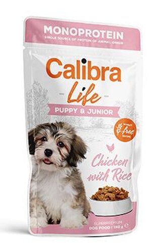 Calibra Dog Life kapsa Puppy&Junior Chicken 150g
