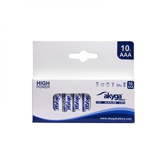 Akyga alkalická baterie AAA LR03 1,5V / 1300mAh - 10x