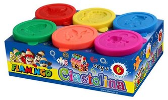 Ciastolina 6-kol. po 50g 2632, Flamingo