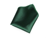 Saténový kapesníček do saka v krabičce - 1 ks - 18 (73) zelená tmavá