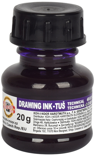 Tusz kreślarski fiolety 20 g 1417006, Koh-I-Noor