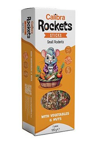 Calibra Rockets Sticks Small rodents Vegeta&Nuts 120g Calibra Rockets Sticks Small rodents Vegeta&Nuts 120g