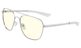 GUNNAR kancelářske/herní brýle  MUSTANG CHROME čirá skla BLF 35 GUNNAR focus