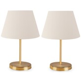Sada 2 stolních lamp Deno krémová