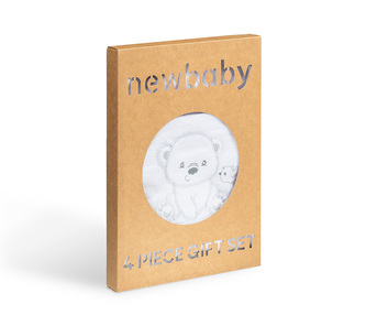 Kojenecká soupravička do porodnice - Sweet Bear bílá - 62 (3-6m)