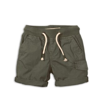 Kraťasy chlapecké bavlněné, Minoti, 1PSHORT 4, khaki - 86/92