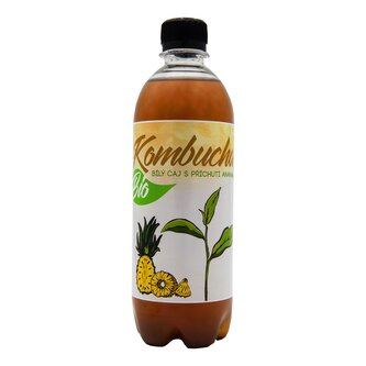 Kombucha z bílého čaje Ananas 500 ml   STEVIKOM